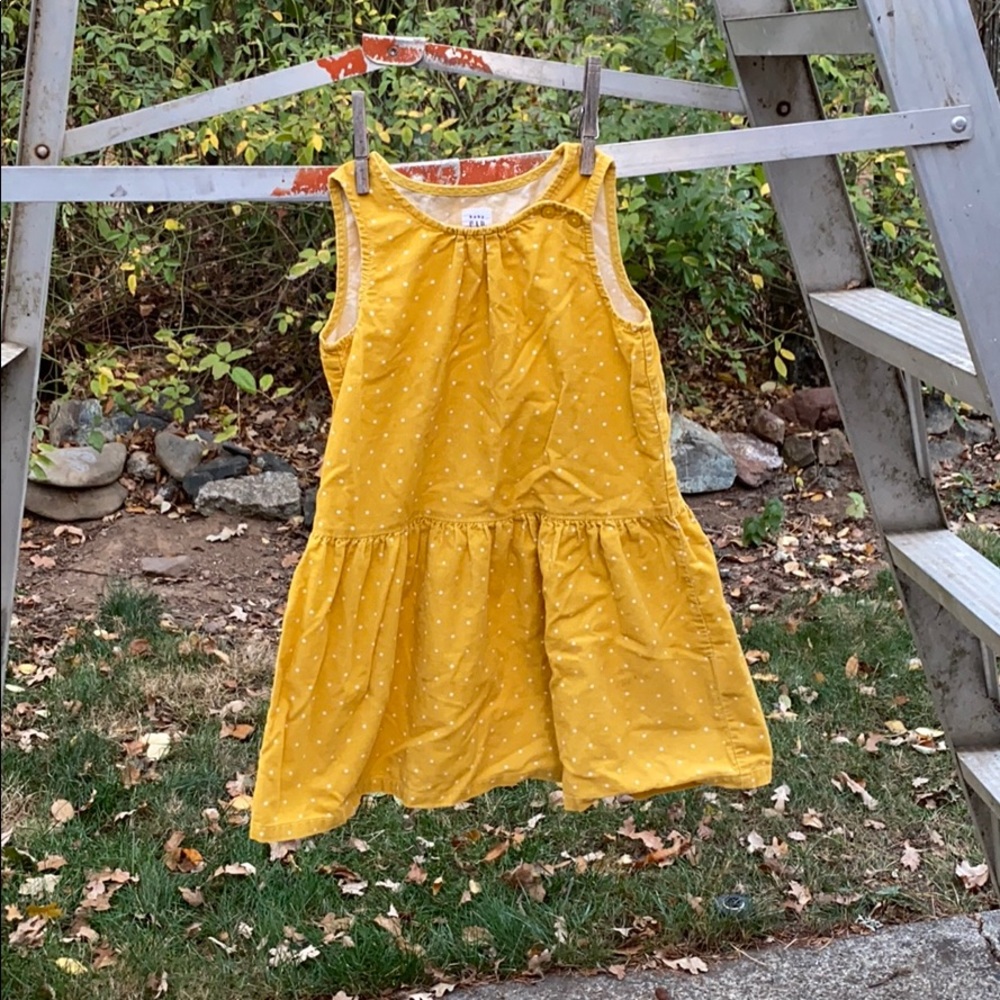 Baby Gap yellow corduroy dress